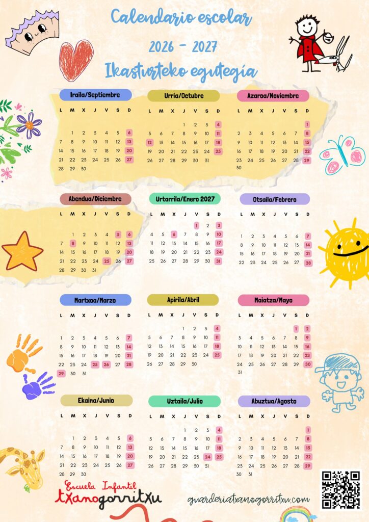 Calendario escolar 2026-2027