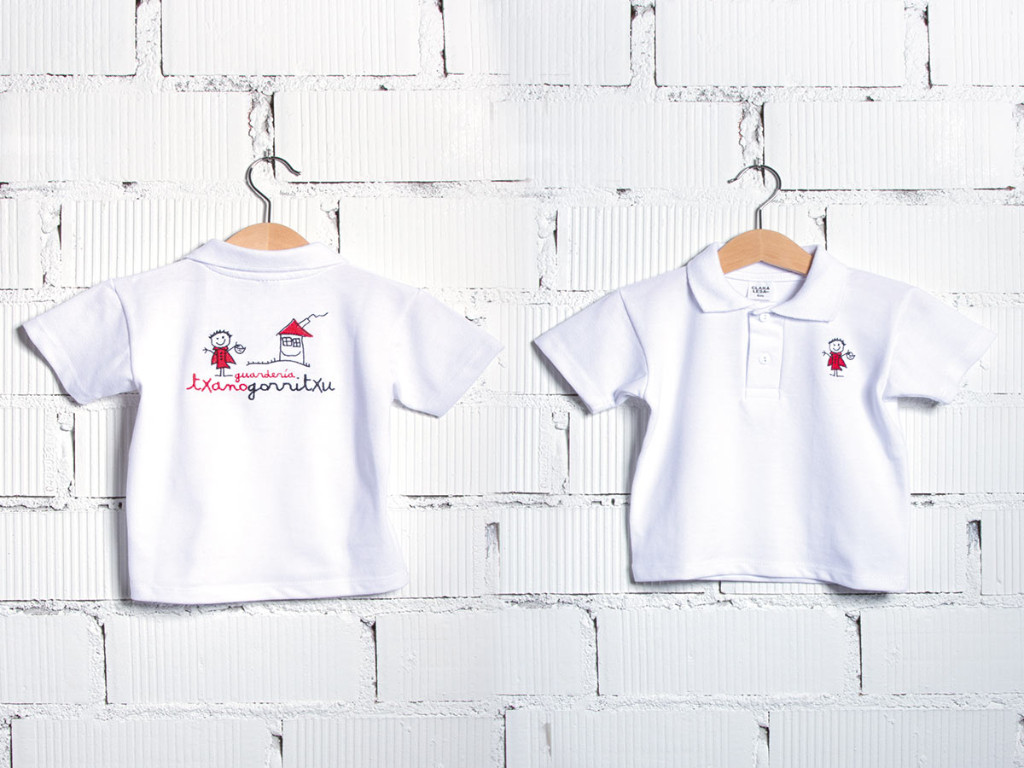 T-shirt baby nursery uniform txanogorritxu